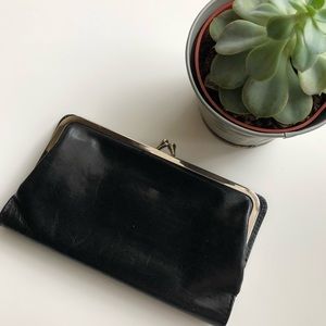 Black Leather HOBO Diane Wallet